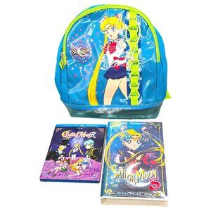Sailor Moon Bundle Backpack VHS DVD Movie Set Anime Toei Animation Vtg Lot